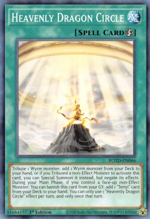 Image of Heavenly Dragon Circle (ROTD-EN066) - Rise of the Duelist 1st Edition