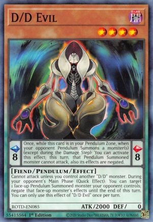 Image of D/D Evil (ROTD-EN085) - Rise of the Duelist 1st Edition