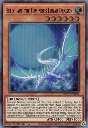 Image of Seleglare the Luminous Lunar Dragon (ROTD-EN087) - Rise of the Duelist 1st Edition