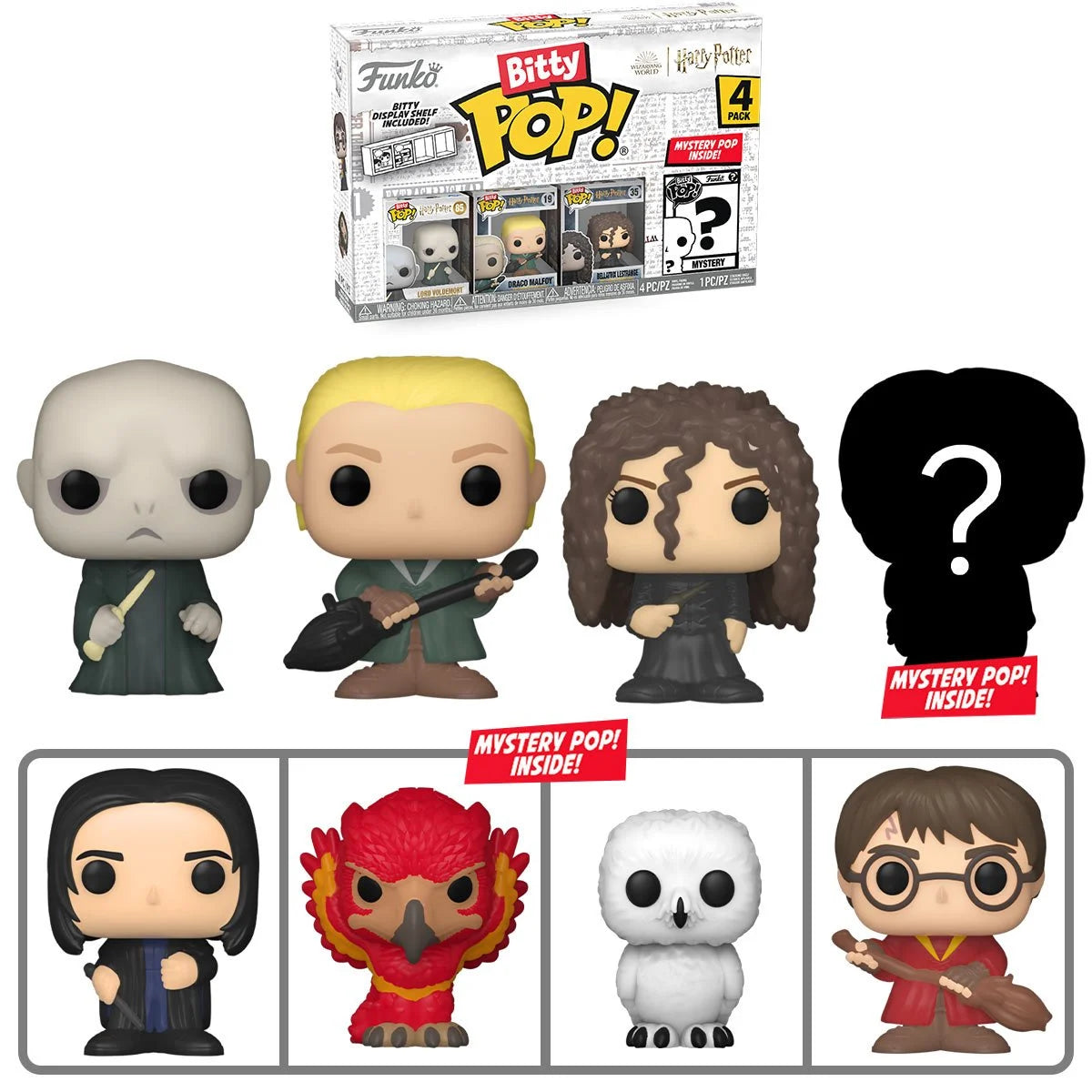 Image of Harry Potter Voldemort Funko Bitty Pop! Mini-Figure 4-Pack