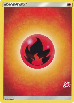 Image of Fire Energy (#10 Charizard Stamped)  Battle Academy - Promo