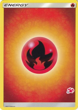 Image of Fire Energy (#11 Charizard Stamped)  Battle Academy - Promo