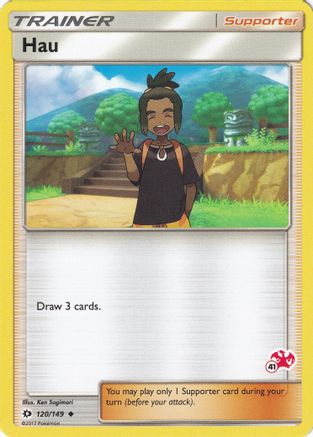 Image of Hau - 120/149 (#41 Charizard Stamped)/149  Battle Academy - Promo