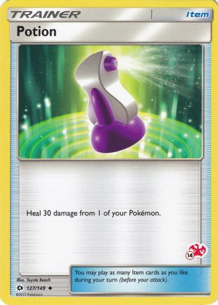 Image of Potion (# Charizard Stamped) 127/149  Battle Academy - Promo