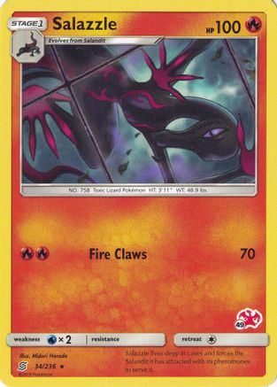 Image of Salazzle (# Charizard Stamped) 034/236  Battle Academy - Promo
