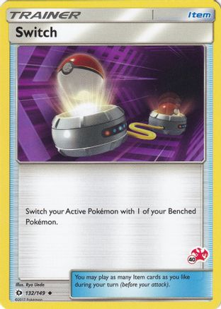 Image of Switch - 132/149 (#40 Charizard Stamped)/149  Battle Academy - Promo