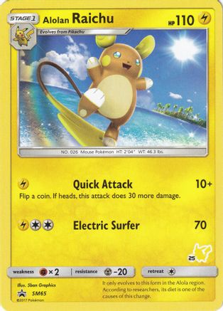 Image of Alolan Raichu SM65  Battle Academy - Promo