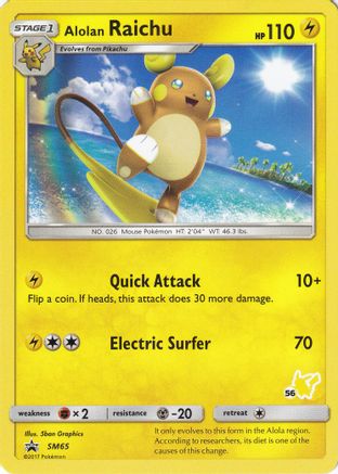 Image of Alolan Raichu (# Pikachu Stamped) SM65  Battle Academy - Promo