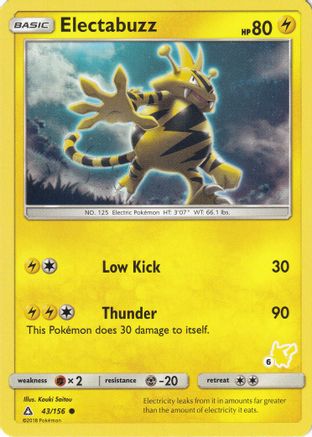 Image of Electabuzz (# Pikachu Stamped) 043/156  Battle Academy - Promo