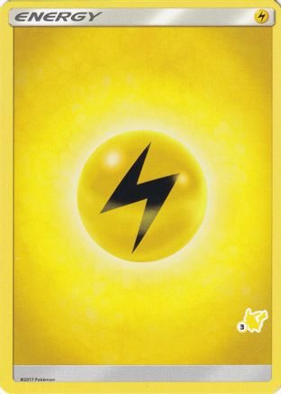 Image of Lightning Energy (#3 Pikachu Stamped)  Battle Academy - Promo