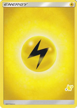 Image of Lightning Energy (#7 Pikachu Stamped)  Battle Academy - Promo