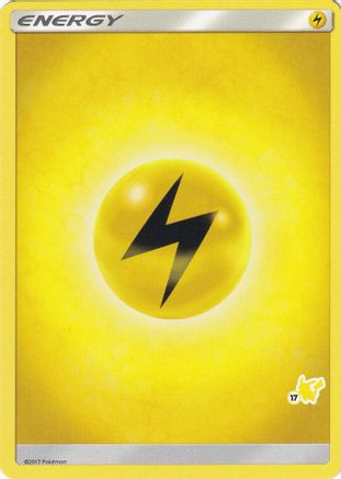 Image of Lightning Energy (#17 Pikachu Stamped)  Battle Academy - Promo