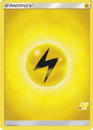 Image of Lightning Energy (#22 Pikachu Stamped)  Battle Academy - Promo
