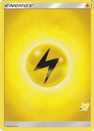 Image of Lightning Energy (#27 Pikachu Stamped)  Battle Academy - Promo