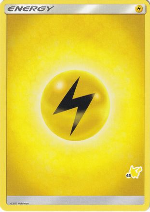 Image of Lightning Energy (#48 Pikachu Stamped)  Battle Academy - Promo