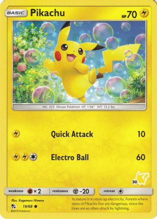 Image of Pikachu 019/068  Battle Academy - Promo