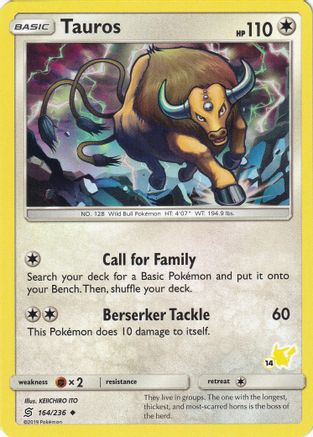 Image of Tauros 164/236  Battle Academy - Promo