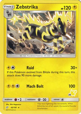 Image of Zebstrika 045/181  Battle Academy - Promo