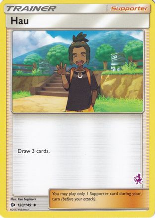 Image of Hau (Mewtwo Stamped) 120/149  Battle Academy - Promo