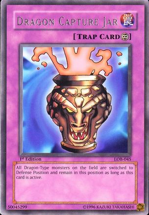 Image of Dragon Capture Jar (LOB-045) - The Legend of Blue Eyes White Dragon 1st Edition