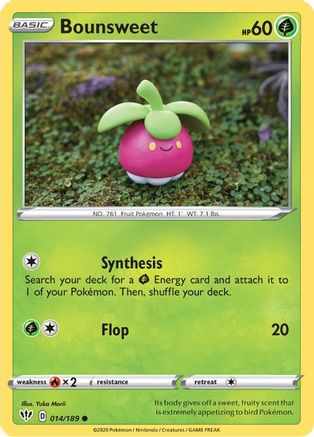 Image of Bounsweet 014/189  - Reverse Holofoil SWSH03 Darkness Ablaze - Common