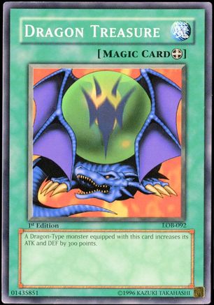Image of Dragon Treasure (LOB-092) - The Legend of Blue Eyes White Dragon Unlimited