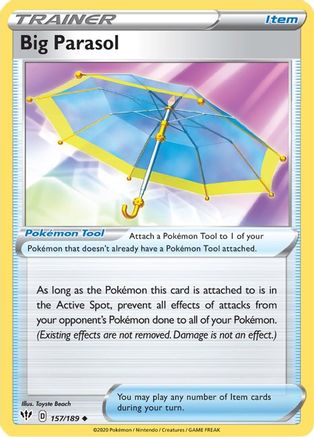 Image of Big Parasol 157/189  SWSH03 Darkness Ablaze - Uncommon