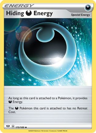Image of Hiding D Energy 175/189  - Reverse Holofoil SWSH03 Darkness Ablaze - Uncommon