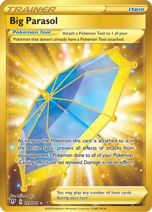 Image of Big Parasol (Secret) 199/189  - Holofoil SWSH03 Darkness Ablaze - Secret Rare