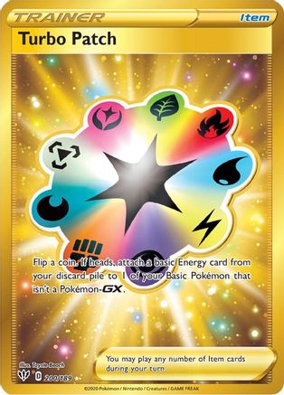 Image of Turbo Patch (Secret) 200/189  - Holofoil SWSH03 Darkness Ablaze - Secret Rare