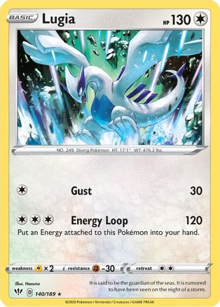 Image of Lugia 140/189  SWSH03 Darkness Ablaze - Rare