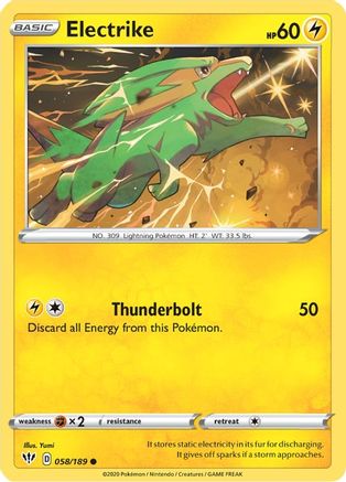 Image of Electrike 058/189  SWSH03 Darkness Ablaze - Common