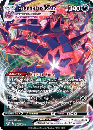 Image of Eternatus VMAX 117/189  - Holofoil SWSH03 Darkness Ablaze - Ultra Rare