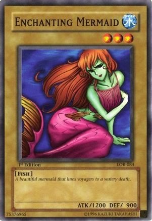 Image of Enchanting Mermaid (LOB-084) - The Legend of Blue Eyes White Dragon 1st Edition