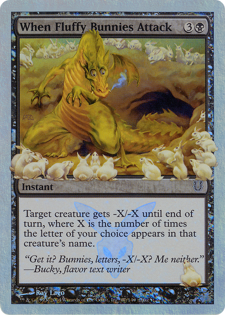 Image of When Fluffy Bunnies Attack (Alternate Foil) (UNH-067) - Unhinged Foil