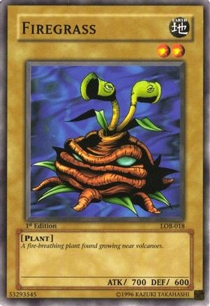 Image of Firegrass (LOB-018) - The Legend of Blue Eyes White Dragon Unlimited