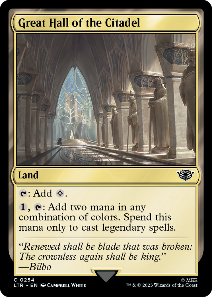 Image of Great Hall of the Citadel (LTR-254) - The Lord of the Rings: Tales of Middle-earth