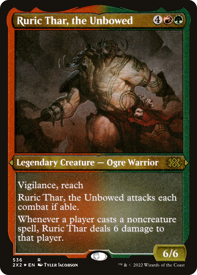 Image of Ruric Thar, the Unbowed (2X2-536) - Double Masters 2022 Foil