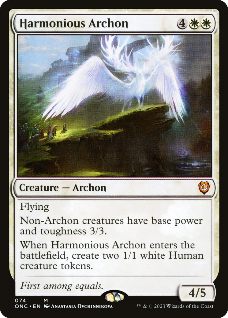 Image of Harmonious Archon (ONC-074) - Phyrexia: All Will Be One Commander