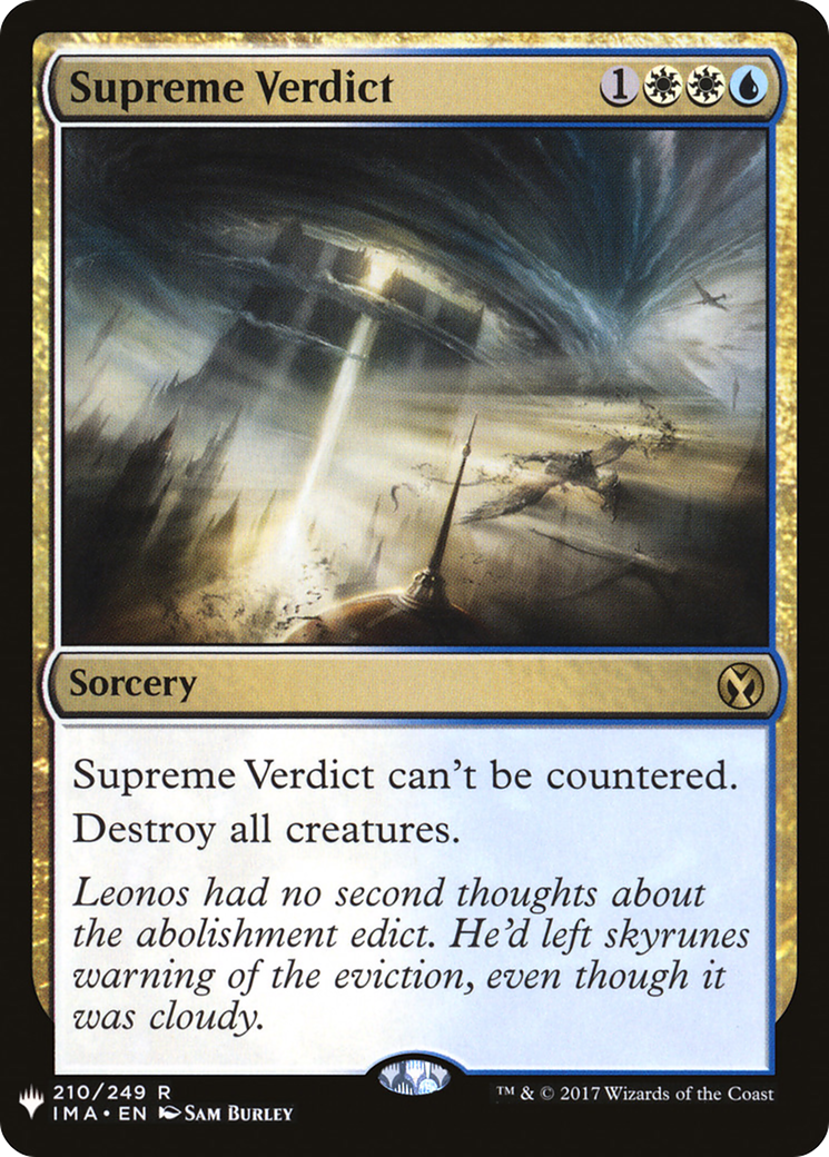 Image of Supreme Verdict (LIST-210) - The List