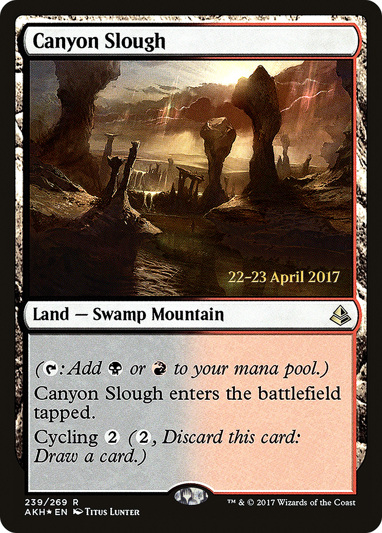 Image of Canyon Slough (PRE-239) - Amonkhet Promos Foil