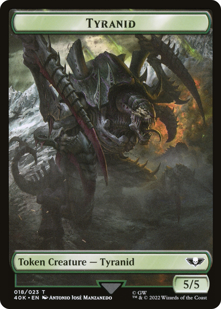 Image of Tyranid (T40K-018) - Warhammer 40,000 Tokens