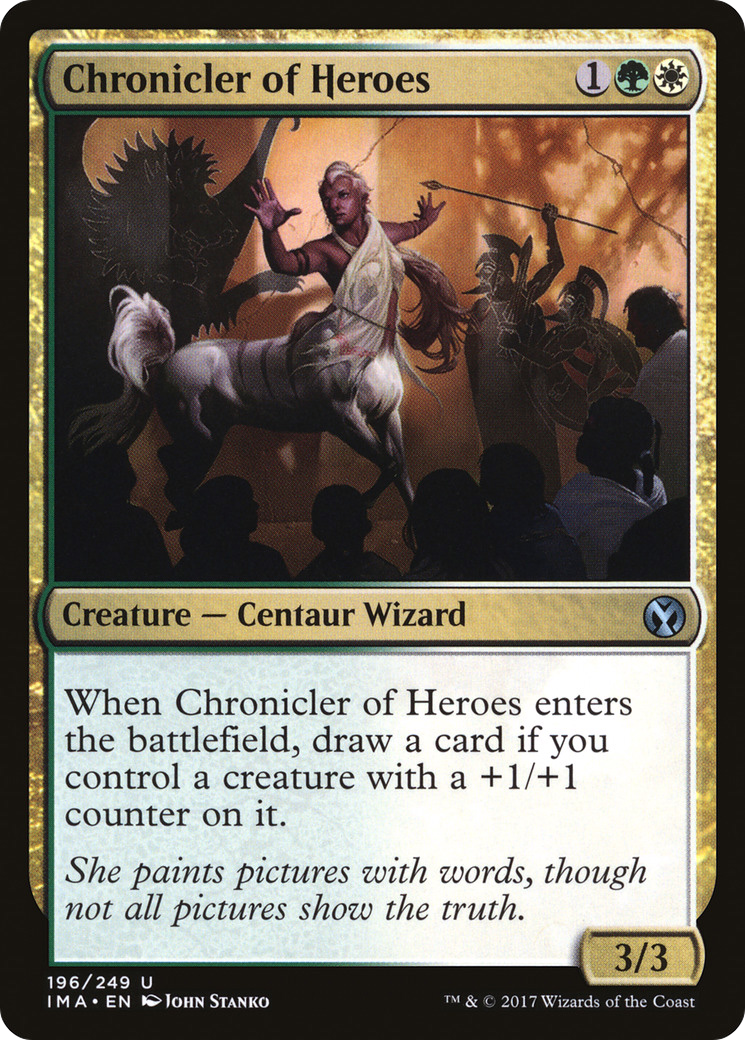 Image of Chronicler of Heroes (IMA-196) - Iconic Masters