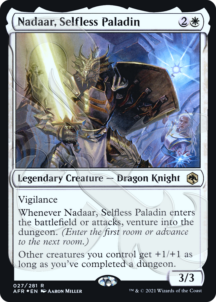 Image of Nadaar, Selfless Paladin (AFR&-027) - Adventures in the Forgotten Realms Promos Foil