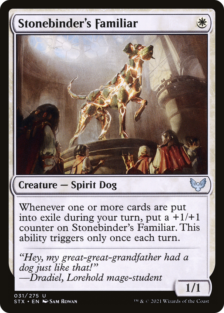 Image of Stonebinder's Familiar (STX-031) - Strixhaven: School of Mages Foil