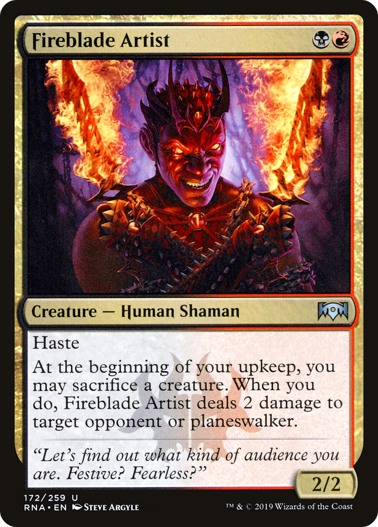 Image of Fireblade Artist (RNA-172) - Ravnica Allegiance