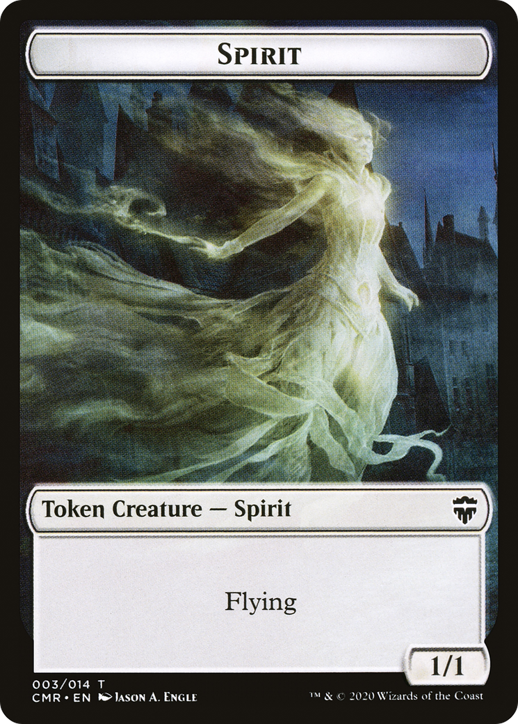 Image of Spirit Token (CMR-003) - Commander Legends Tokens Foil