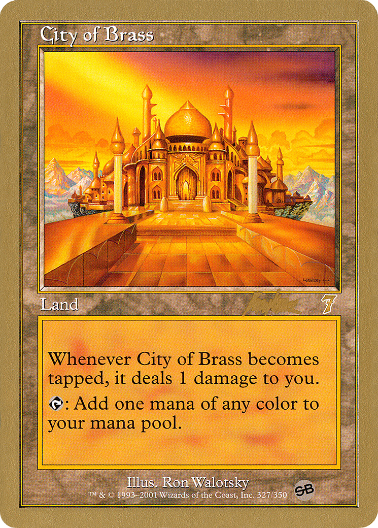 Image of City of Brass - 2002 Brian Kibler (7ED) (SB) (WCD-) - World Championship Decks 2002