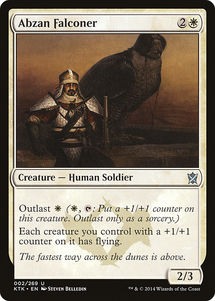 Image of Abzan Falconer (KTK-002) - Khans of Tarkir Foil
