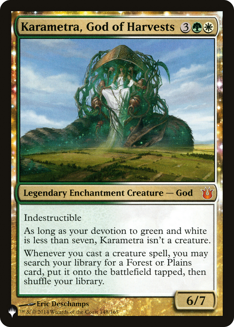 Image of Karametra, God of Harvests (LIST-BNG-148) - The List: (enchantment)